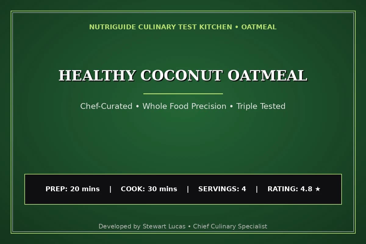 Healthy Coconut Oatmeal