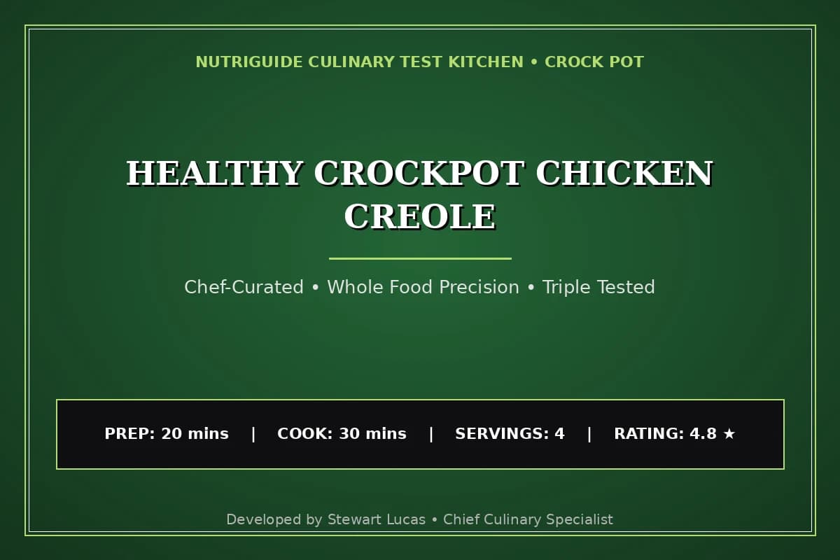 Healthy Crockpot Chicken Creole