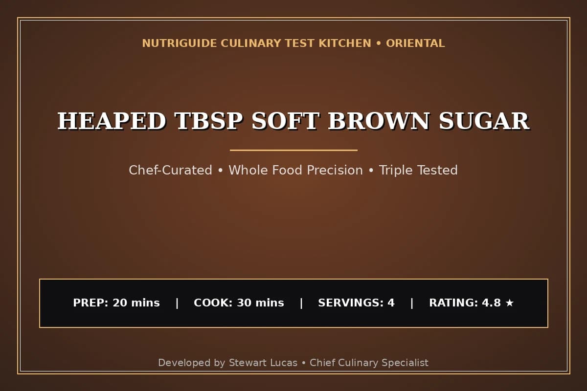 Heaped Tbsp Soft Brown Sugar