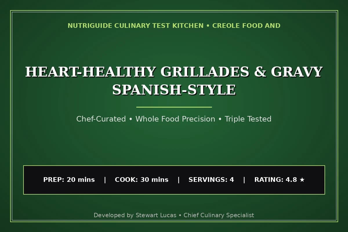 Heart-Healthy Grillades & Gravy Spanish-Style