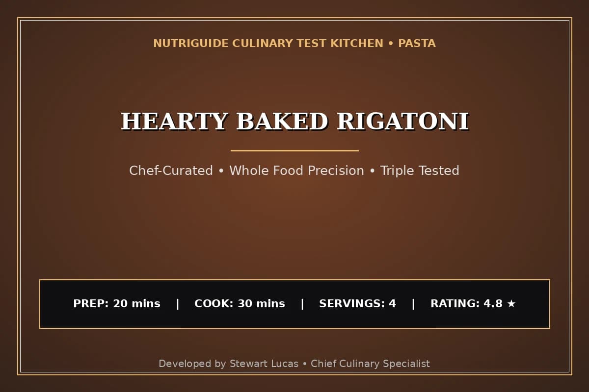 Hearty Baked Rigatoni