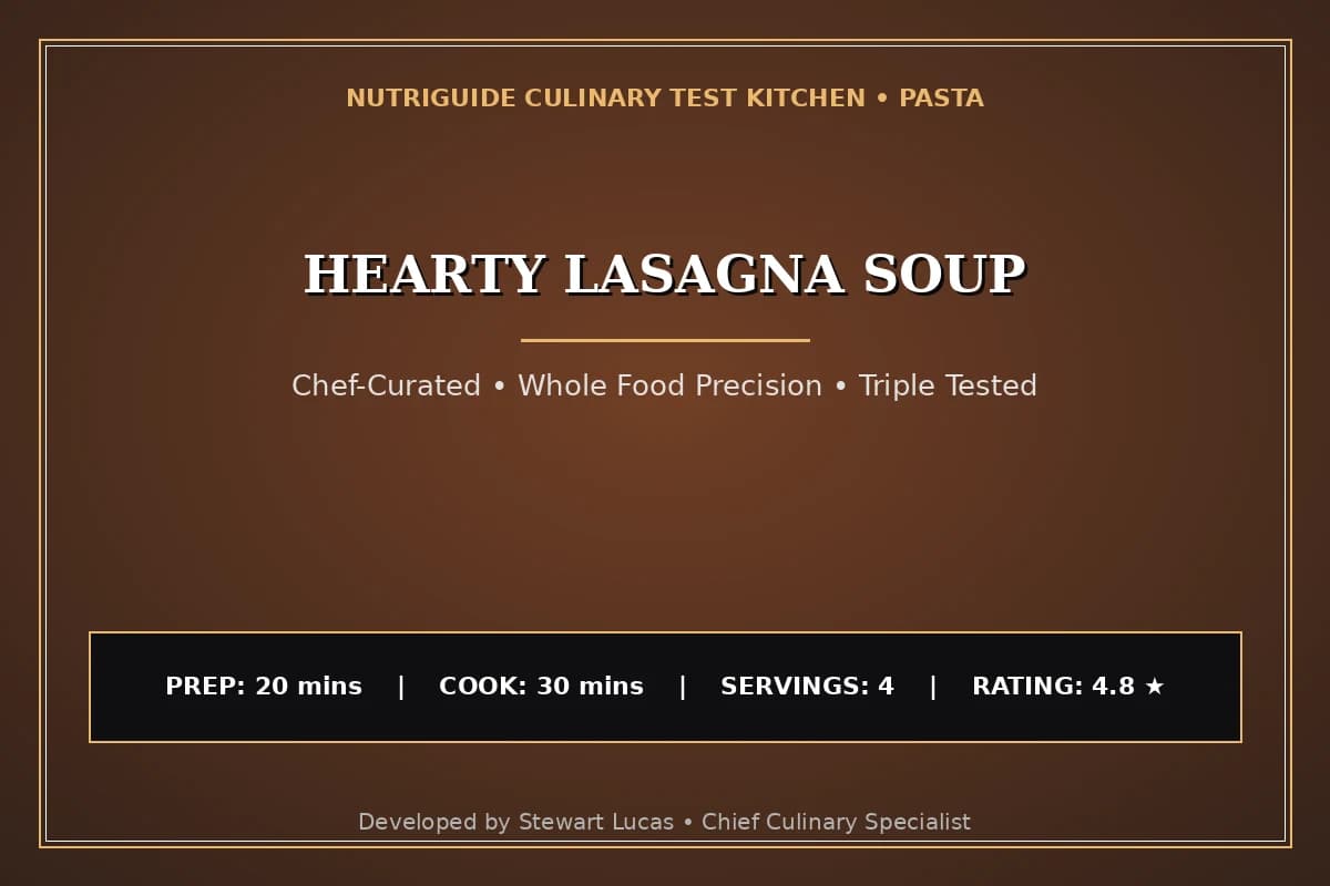 Hearty Lasagna Soup