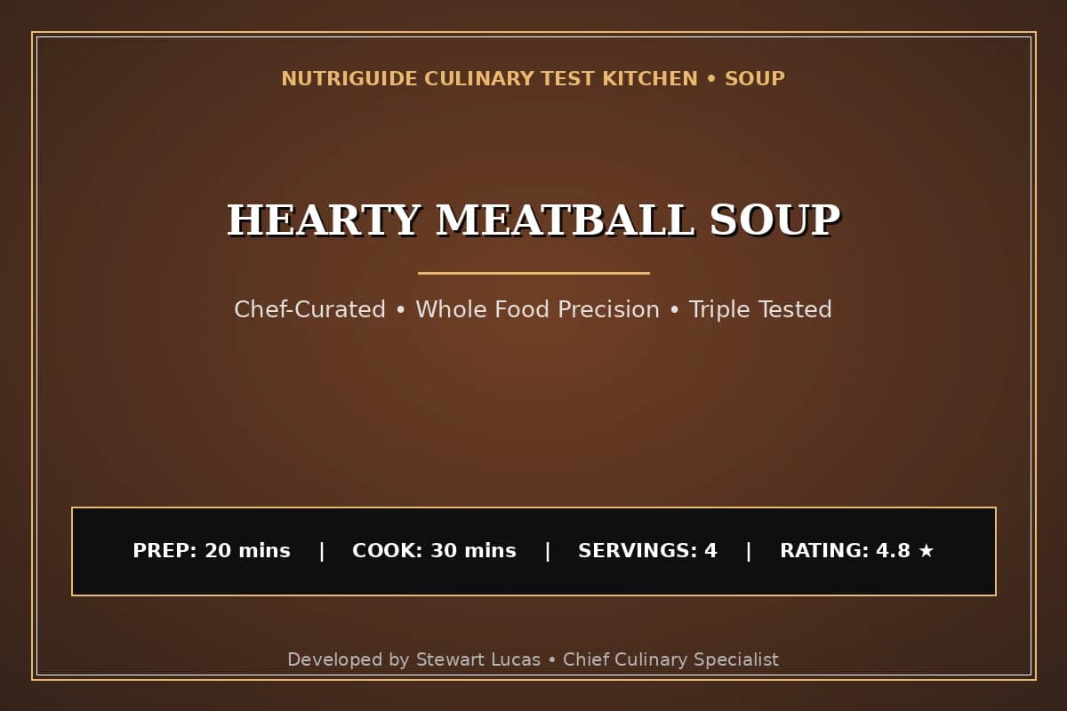 Hearty Meatball Soup