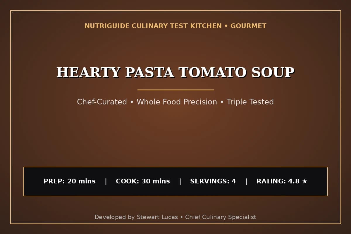 Hearty Pasta Tomato Soup