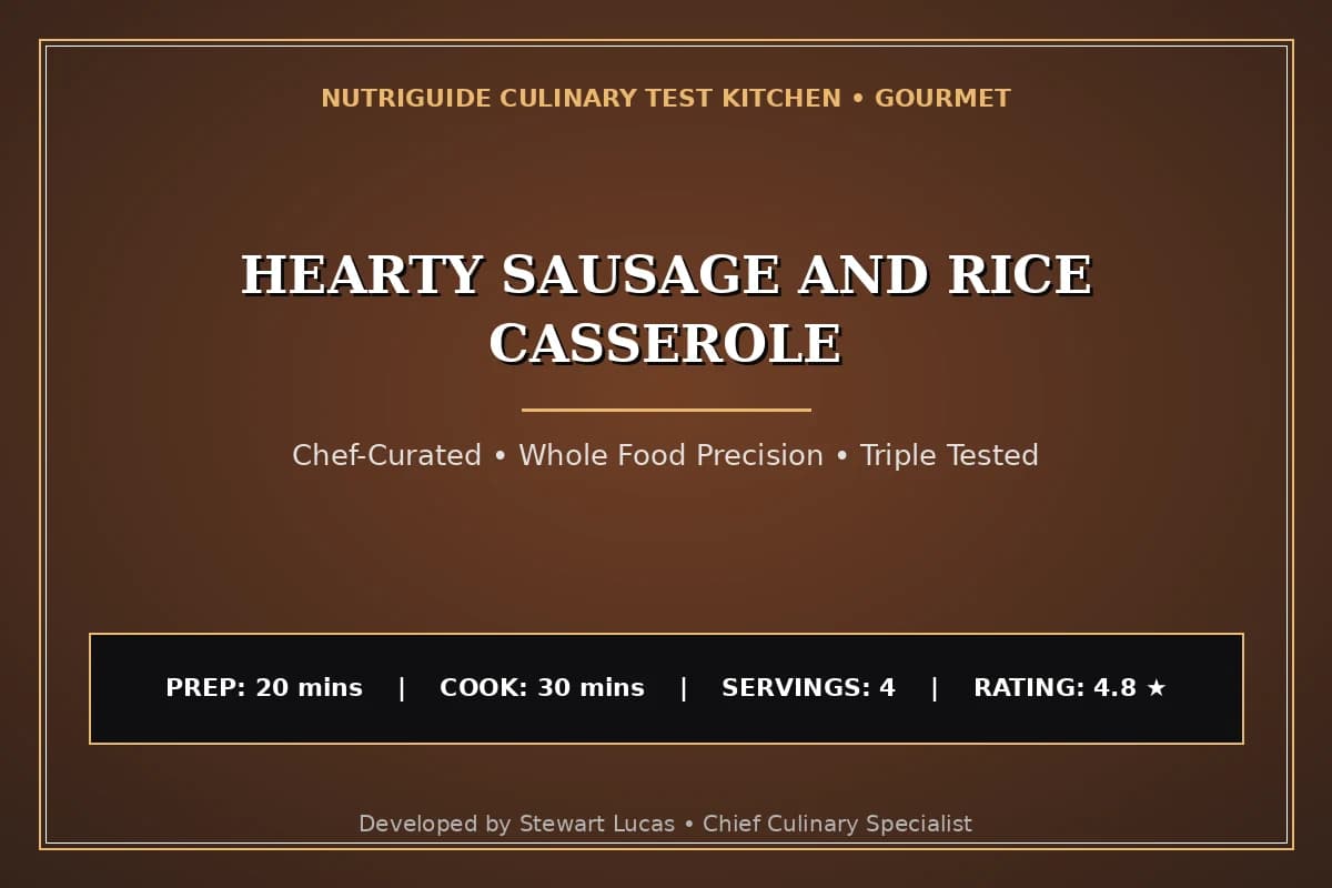 Hearty Sausage And Rice Casserole