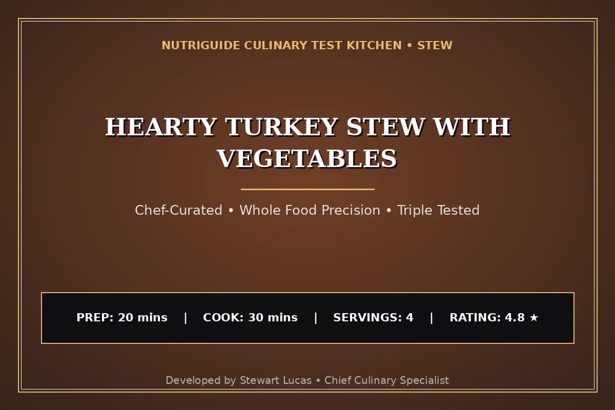 Hearty Turkey Stew With Vegetables