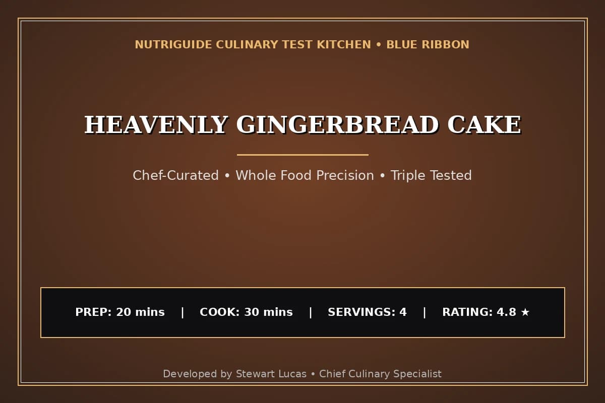 Heavenly Gingerbread Cake