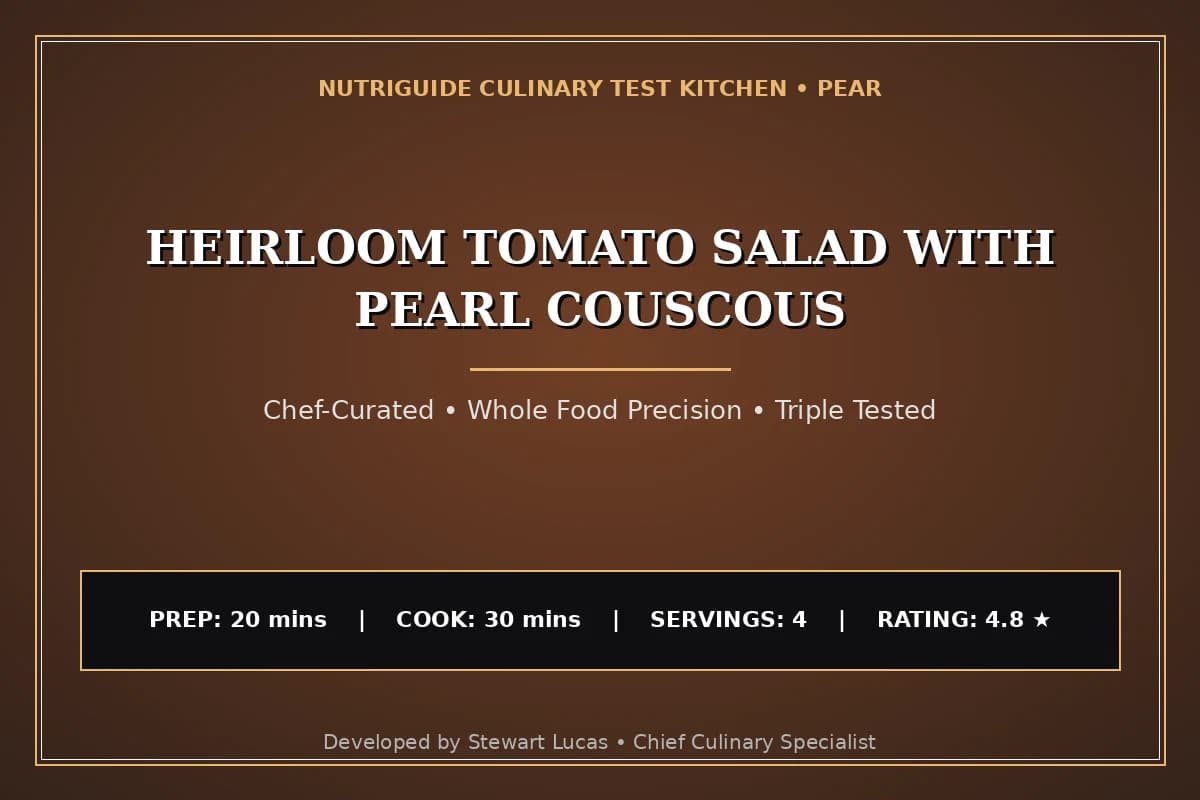 Heirloom Tomato Salad With Pearl Couscous