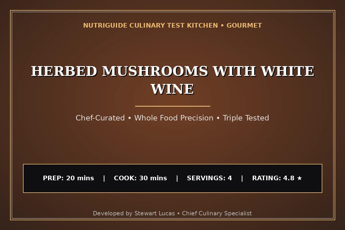 Herbed Mushrooms With White Wine