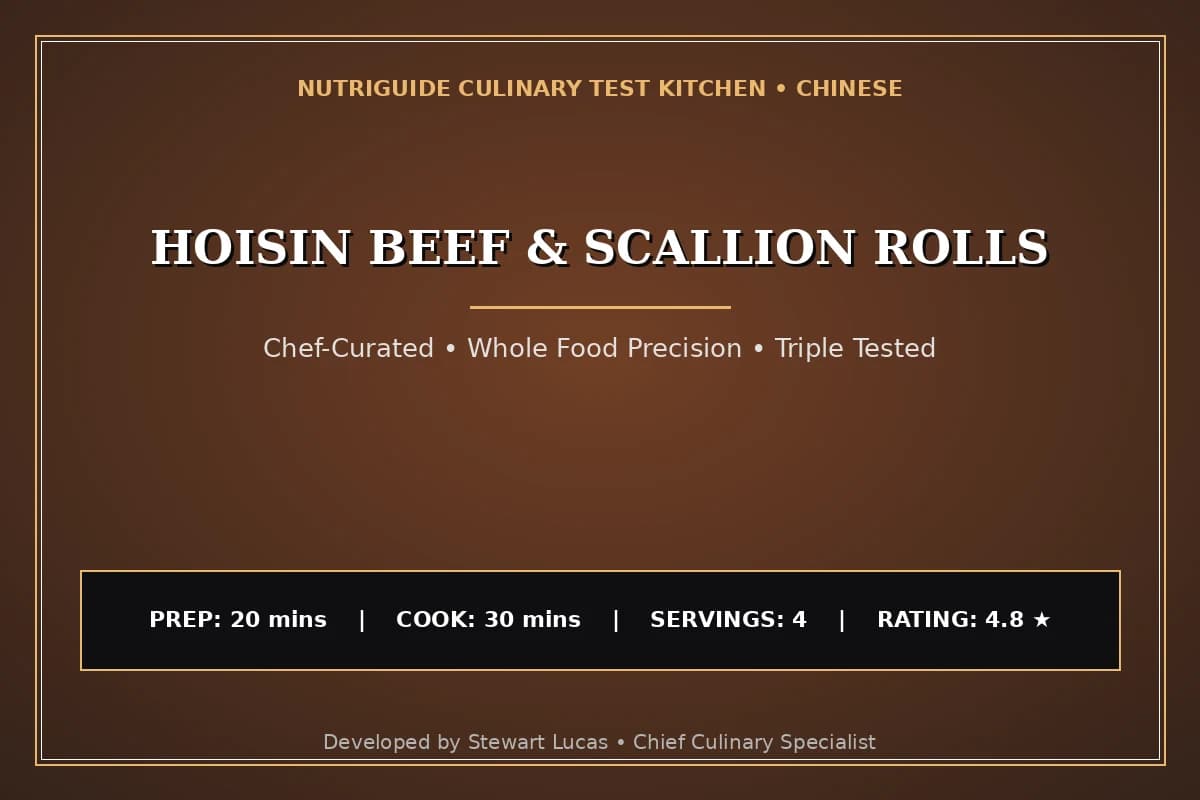 Hoisin Beef & Scallion Rolls