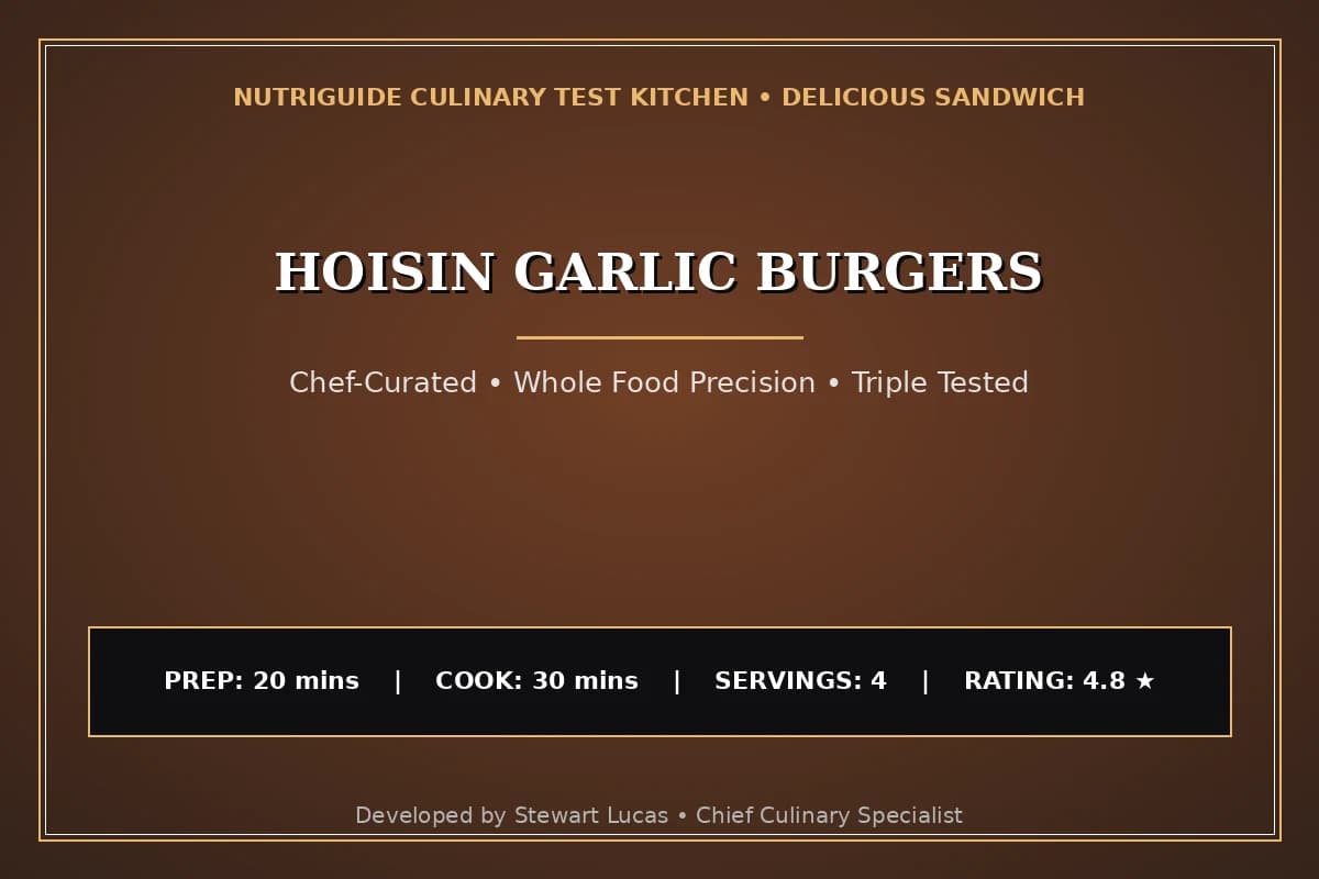 Hoisin Garlic Burgers