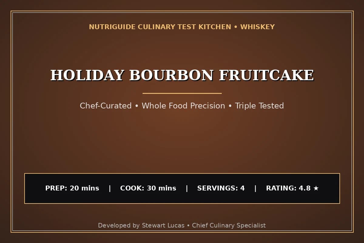 Holiday Bourbon Fruitcake