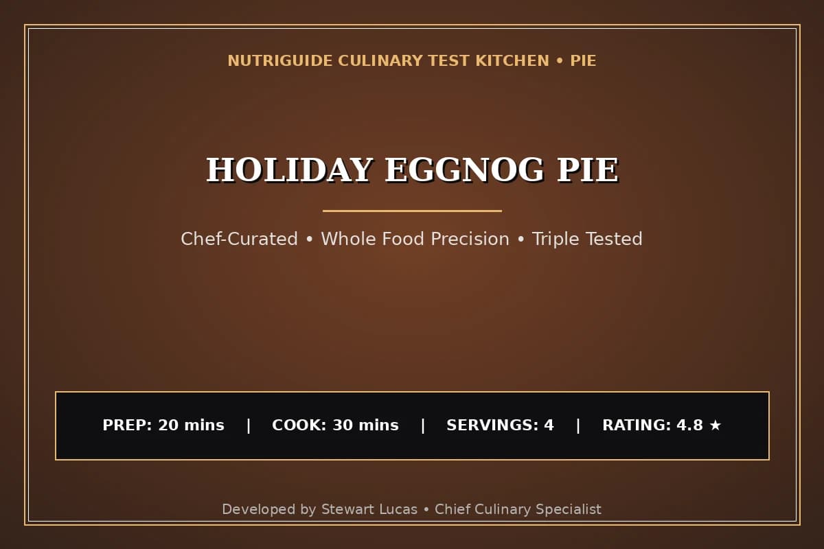 Holiday Eggnog Pie