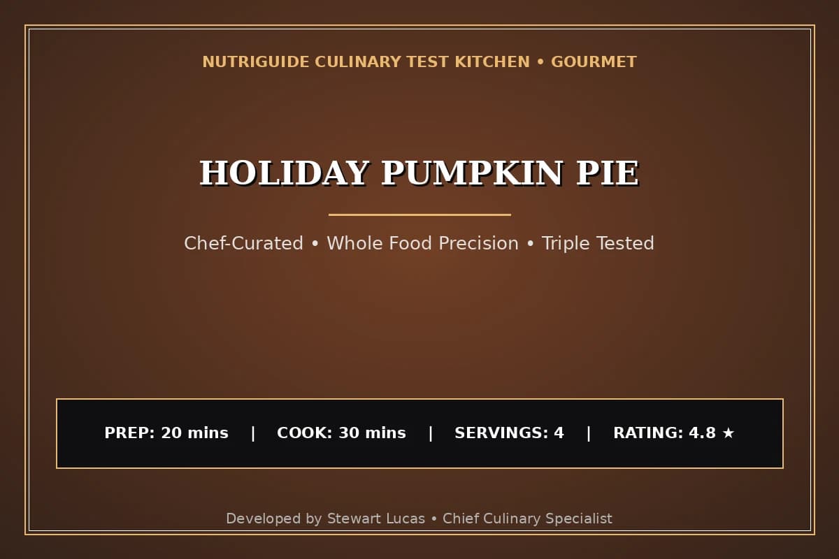 Holiday Pumpkin Pie