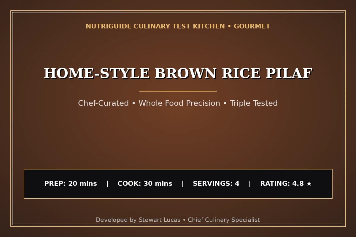 Home-Style Brown Rice Pilaf