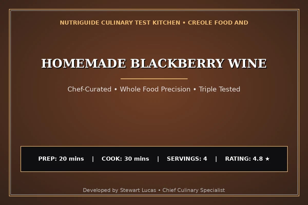 Homemade Blackberry Wine