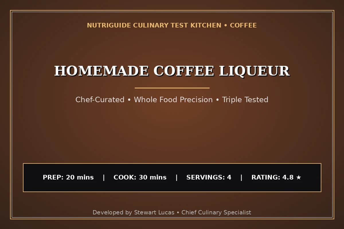 Homemade Coffee Liqueur