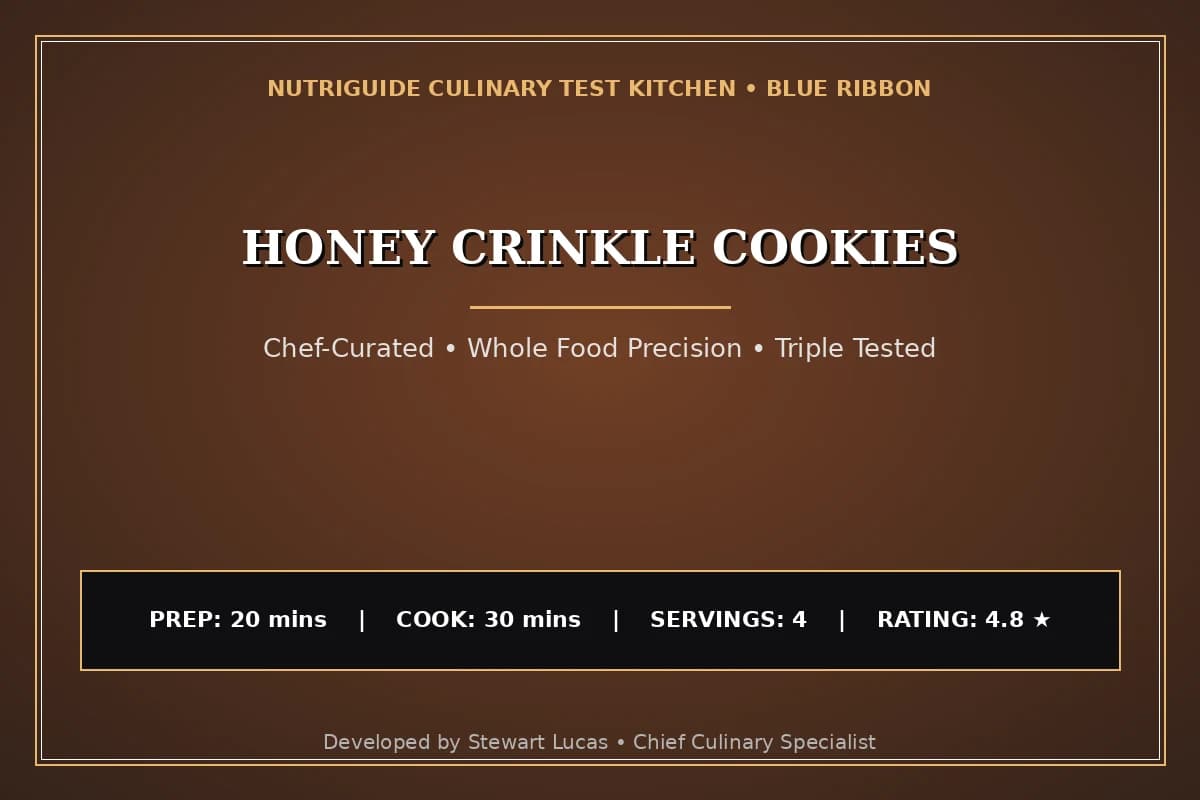 Honey Crinkle Cookies