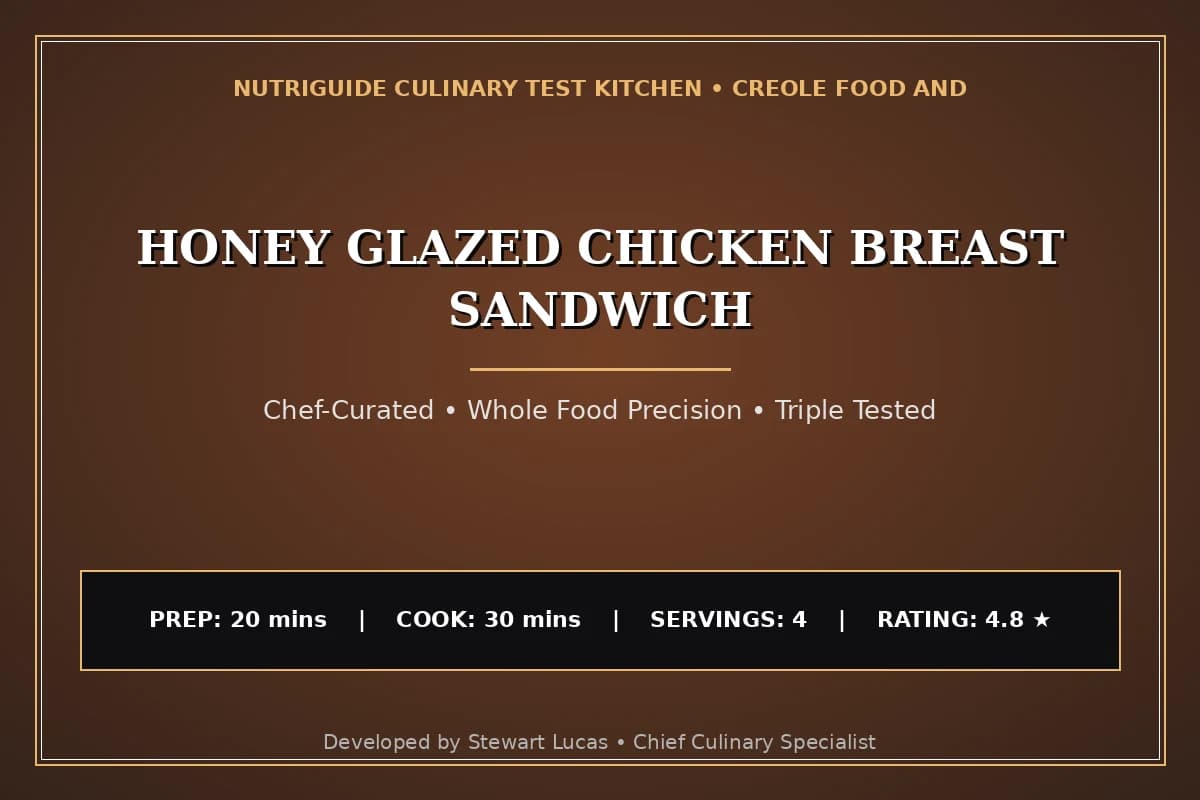 Honey Glazed Chicken Breast Sandwich