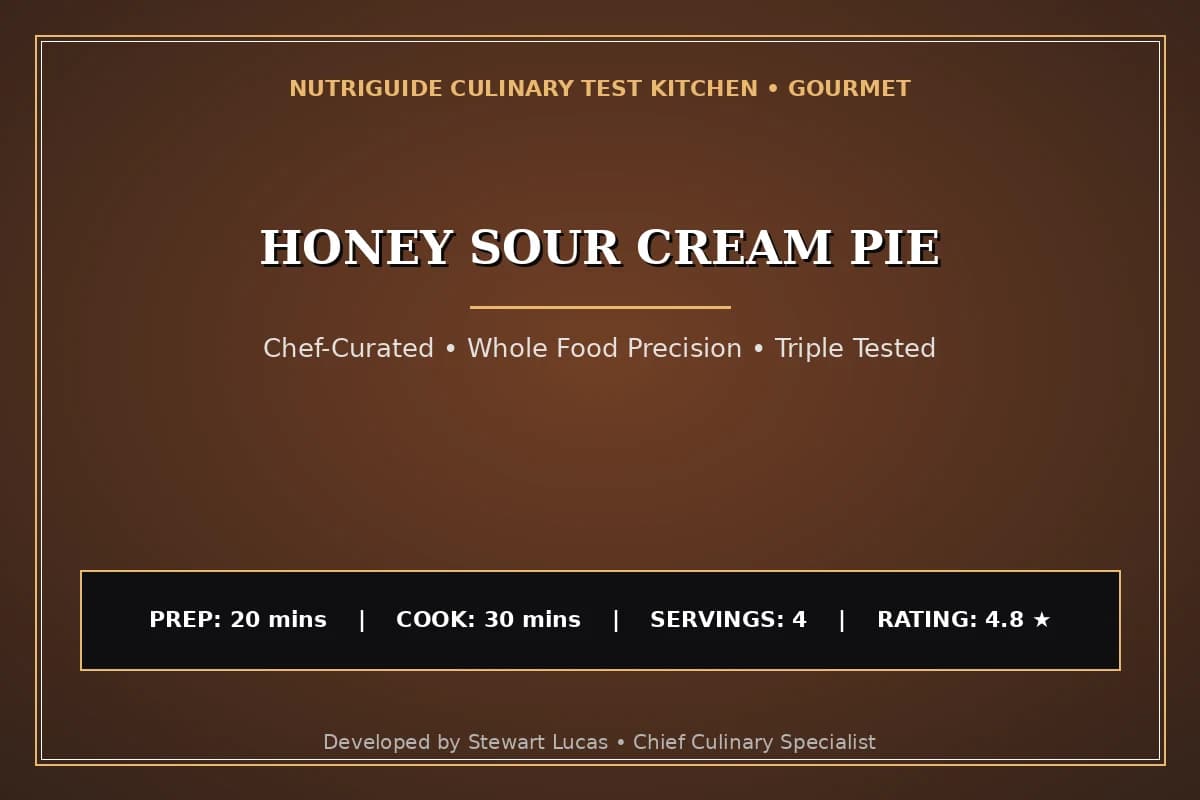 Honey Sour Cream Pie