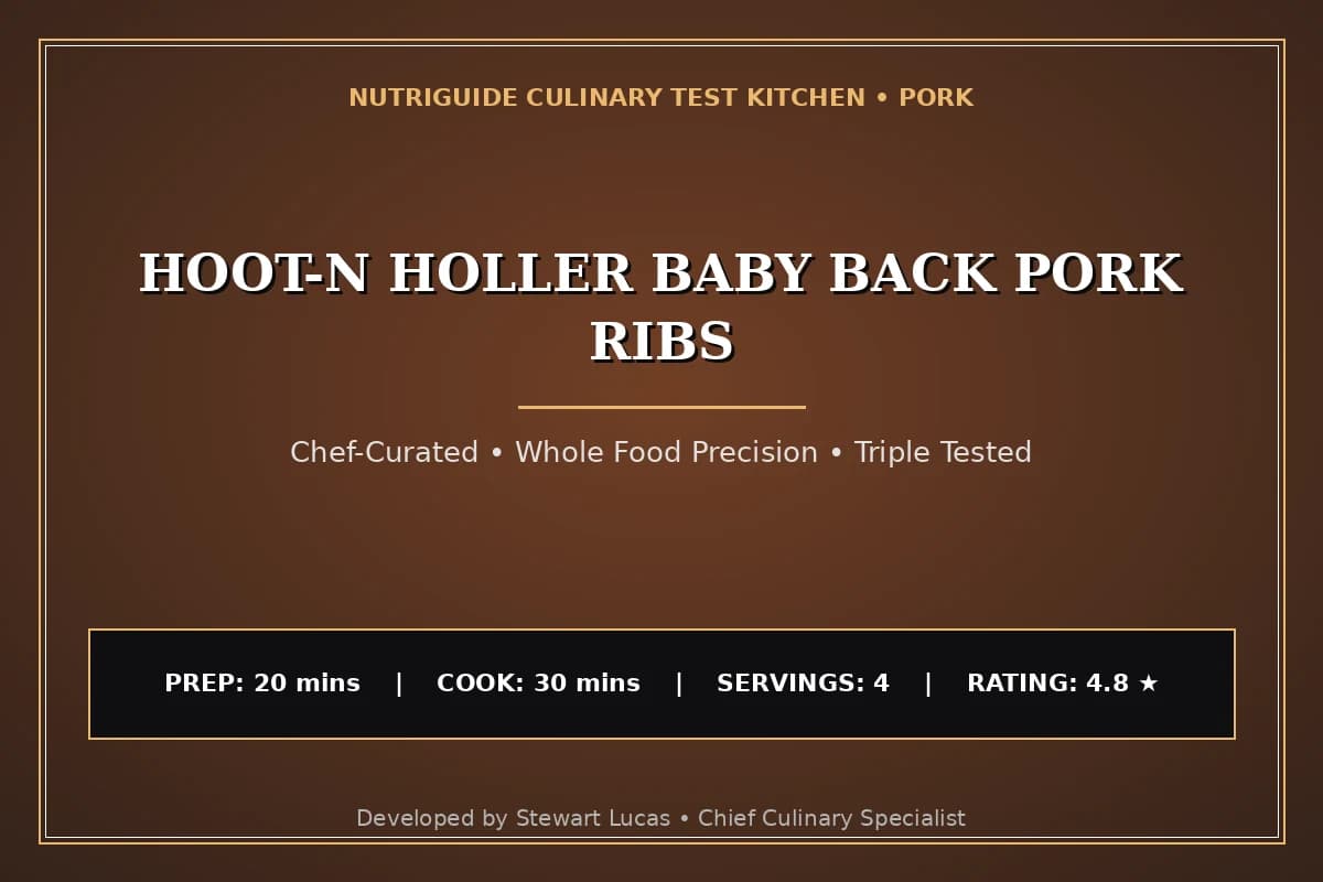 Hoot-N Holler Baby Back Pork Ribs
