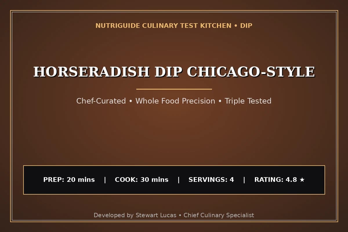 Horseradish Dip Chicago-Style
