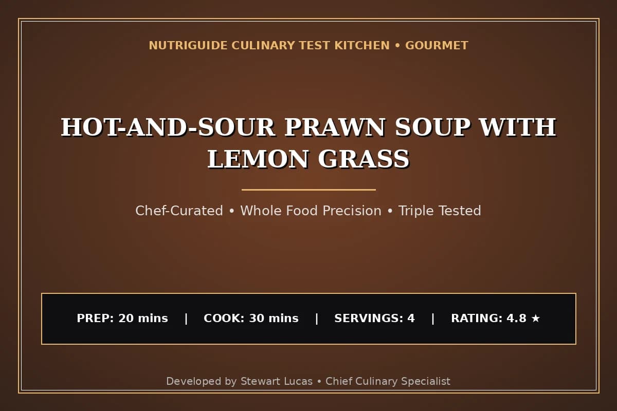 Hot-And-Sour Prawn Soup With Lemon Grass