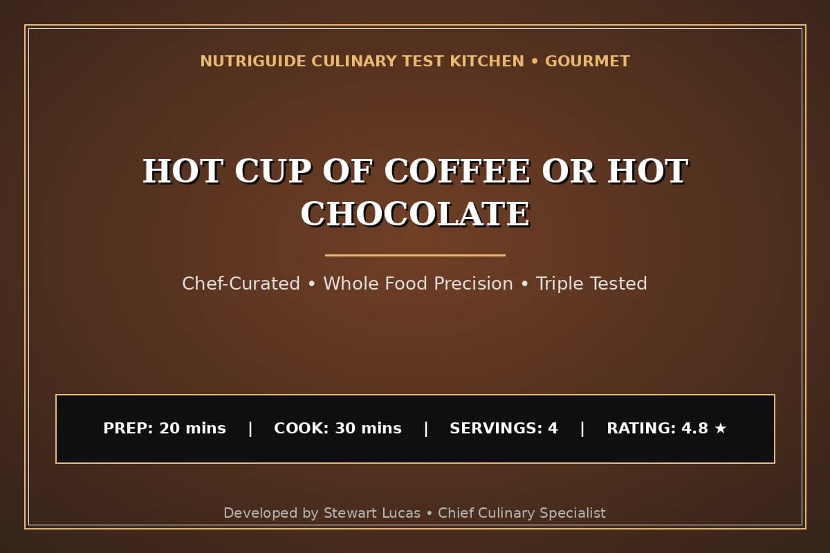 Hot Cup Of Coffee Or Hot Chocolate