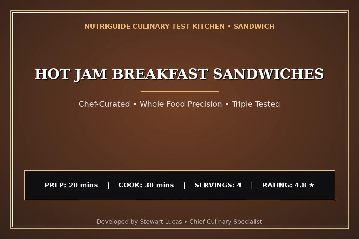 Hot Jam Breakfast Sandwiches
