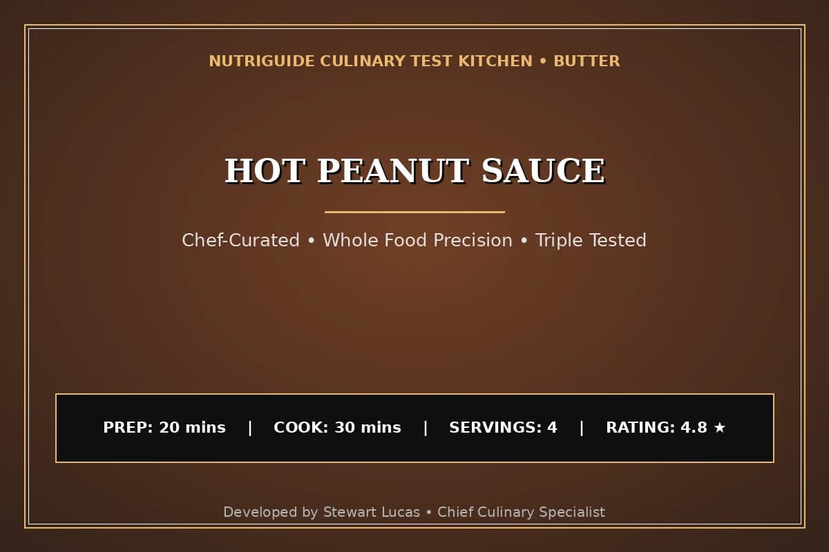 Hot Peanut Sauce