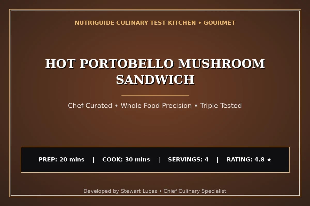 Hot Portobello Mushroom Sandwich