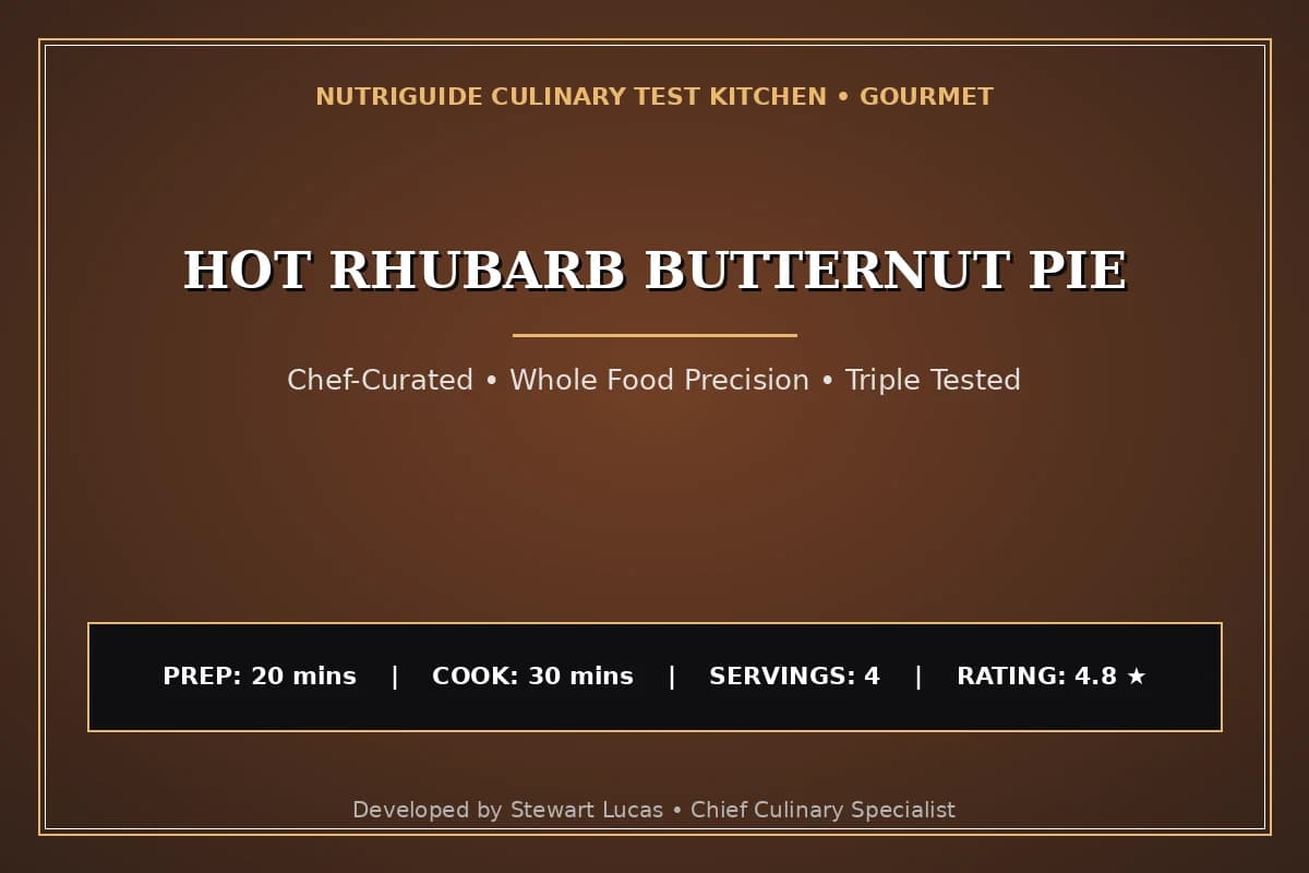 Hot Rhubarb Butternut Pie