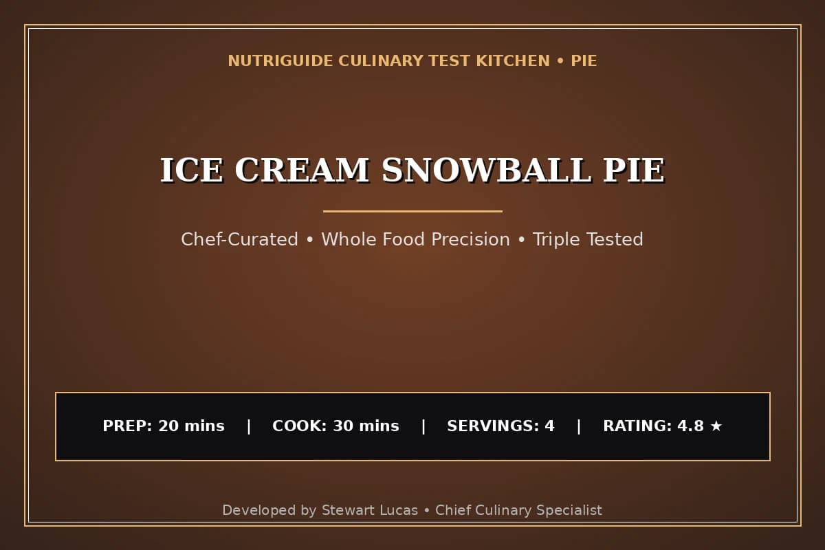 Ice Cream Snowball Pie