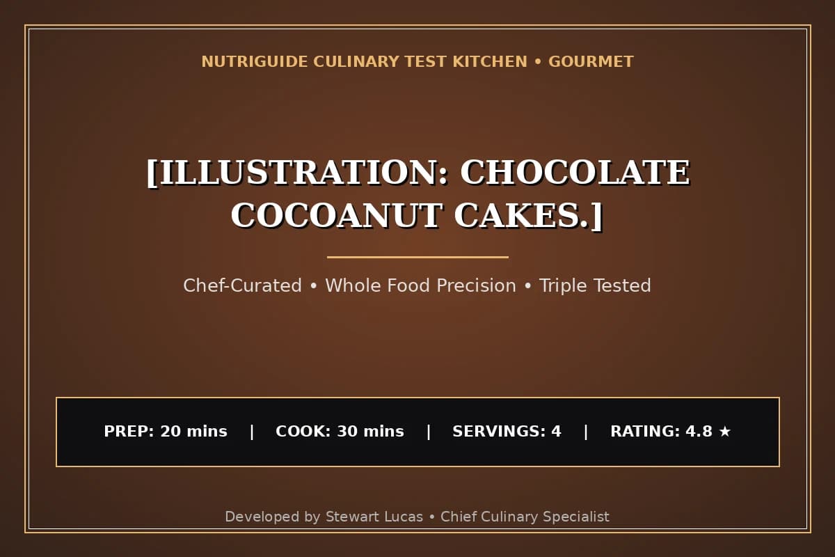 [Illustration: Chocolate Cocoanut Cakes.]