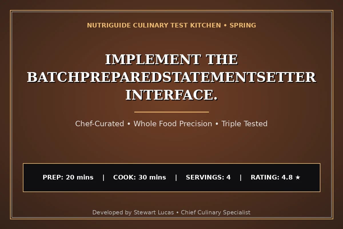 Implement The Batchpreparedstatementsetter Interface.