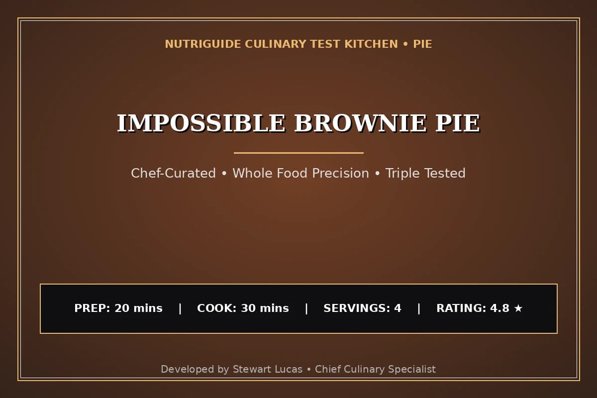 Impossible Brownie Pie