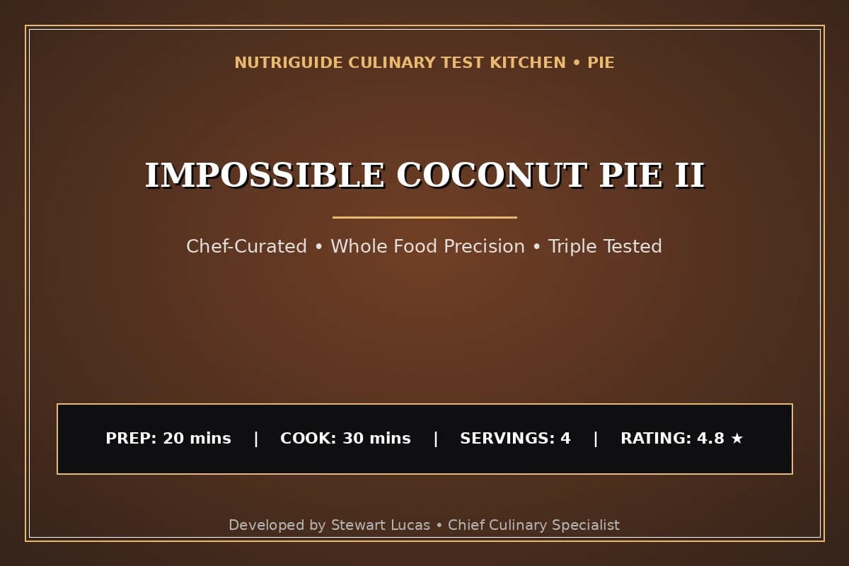 Impossible Coconut Pie Ii