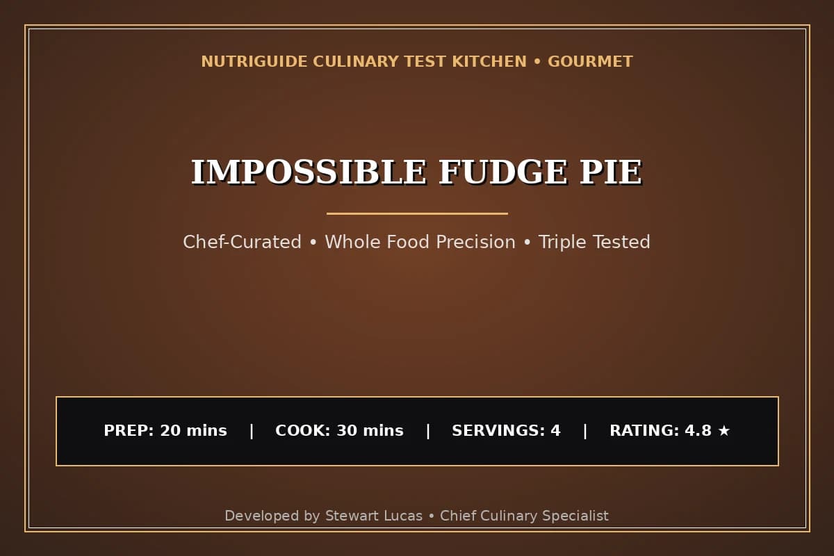 Impossible Fudge Pie