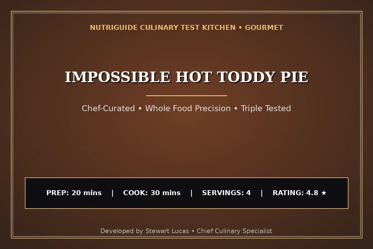 Impossible Hot Toddy Pie
