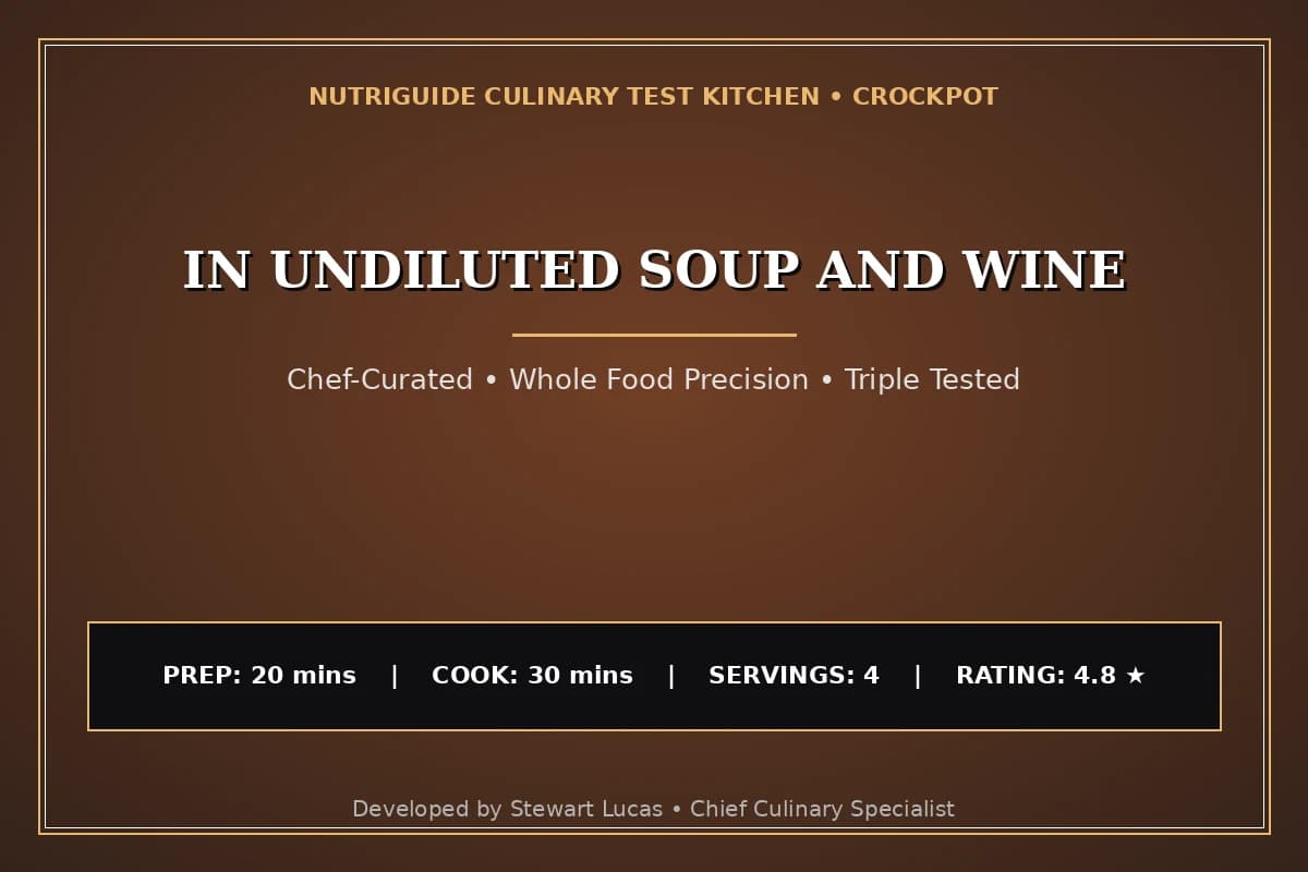 In Undiluted Soup And Wine