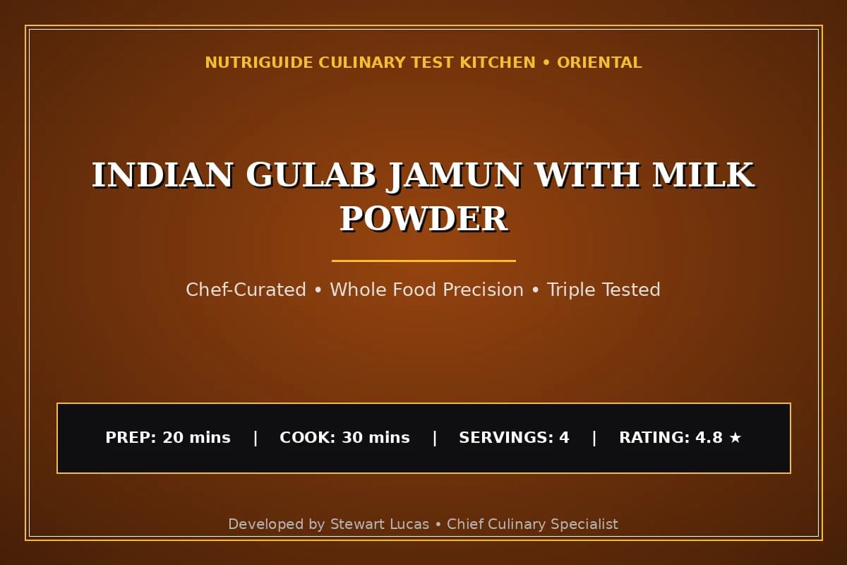 Indian Gulab Jamun With Milk Powder