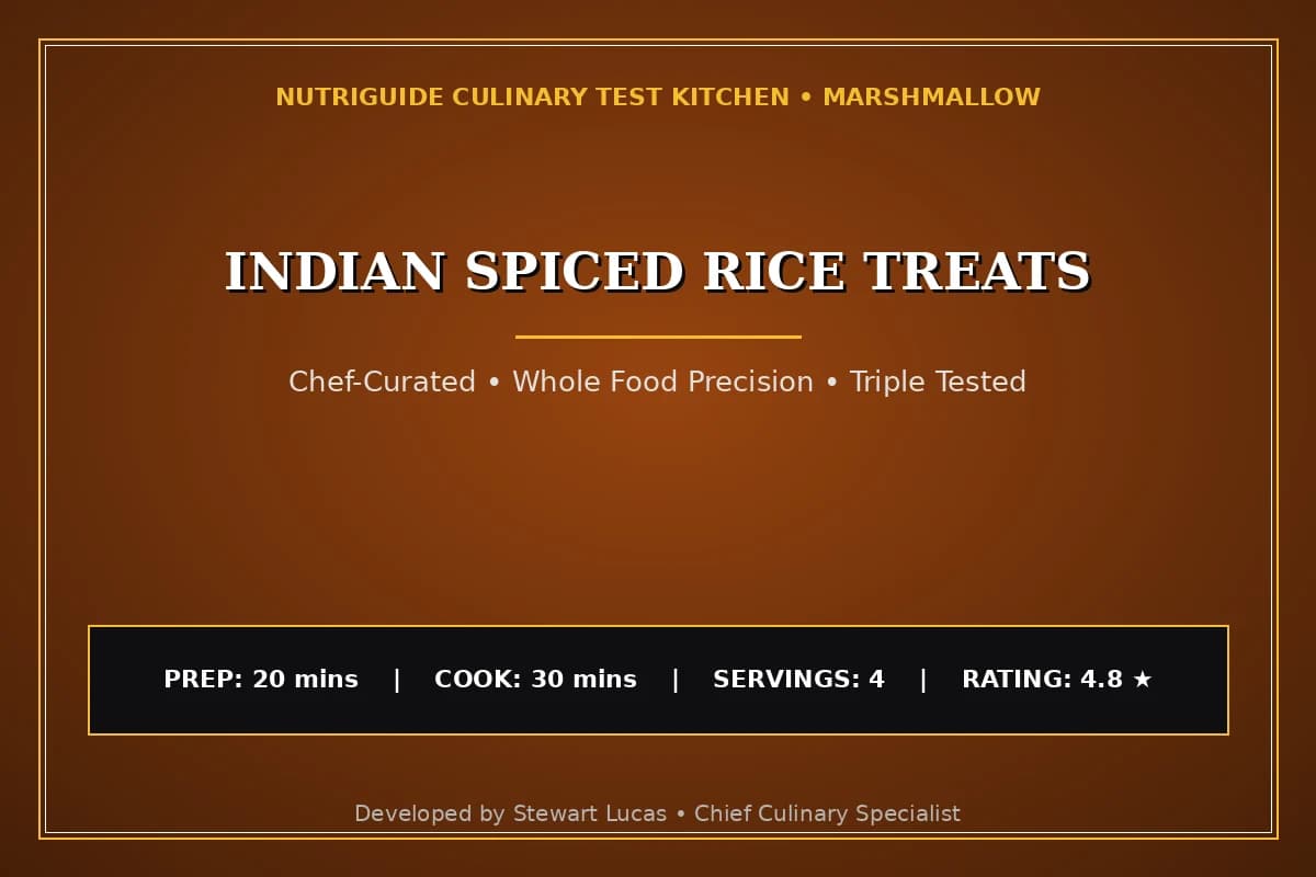 Indian Spiced Rice Treats