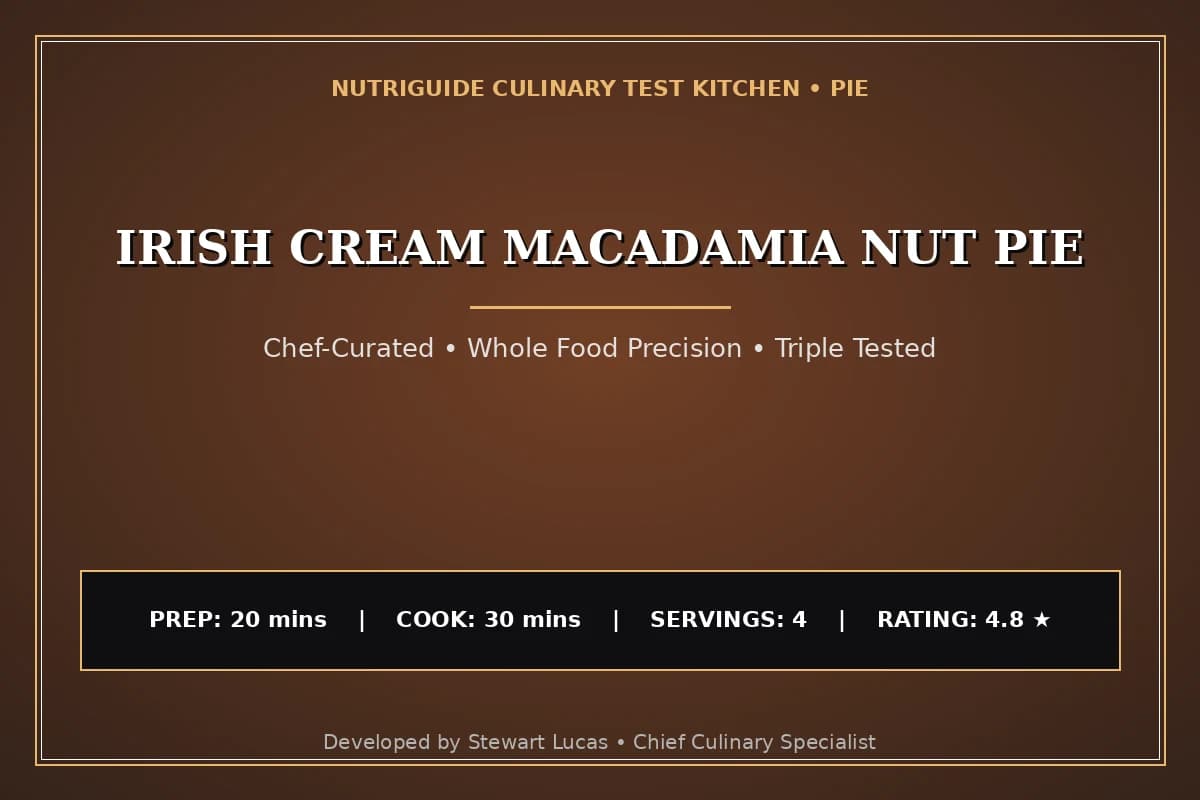 Irish Cream Macadamia Nut Pie
