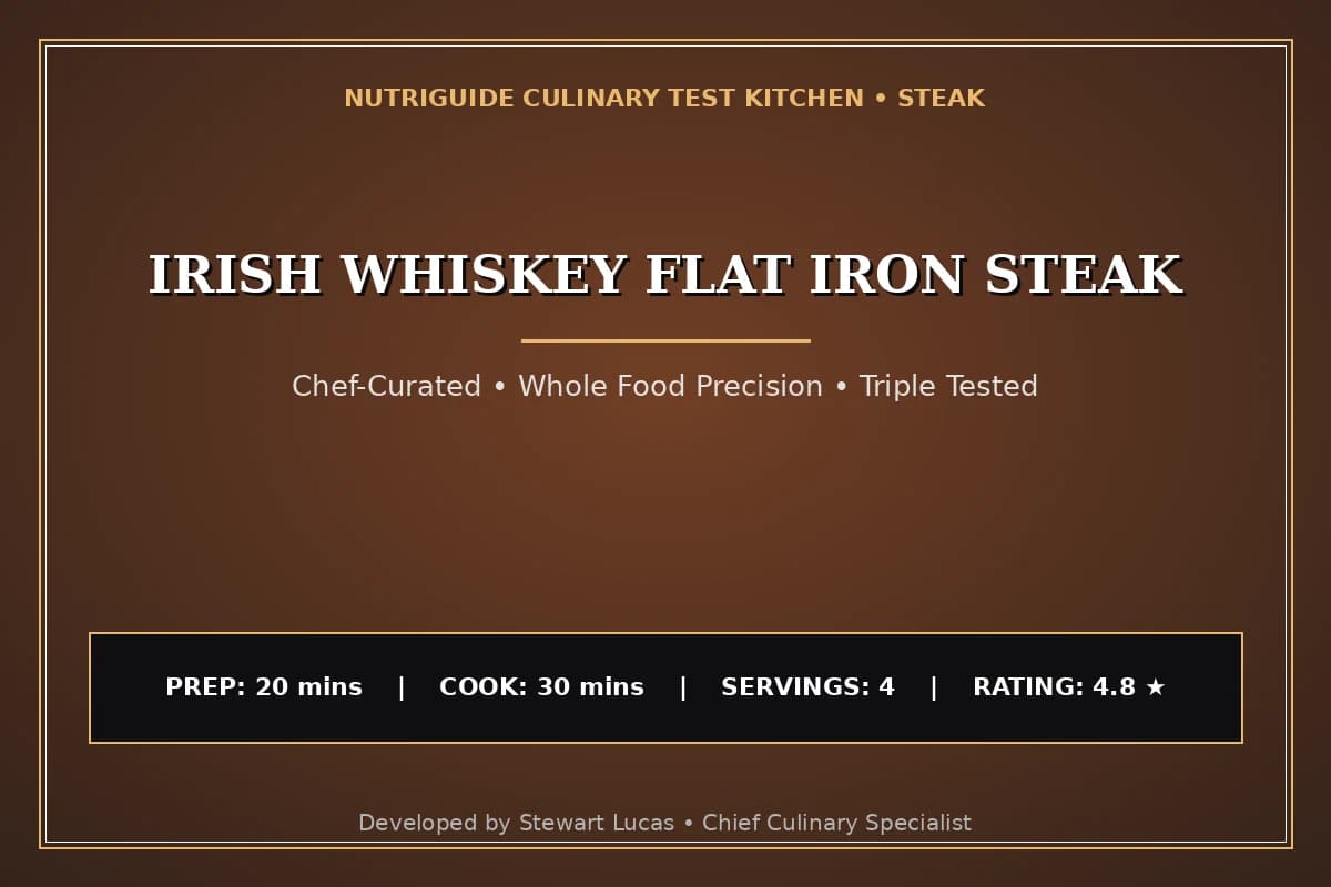 Irish Whiskey Flat Iron Steak