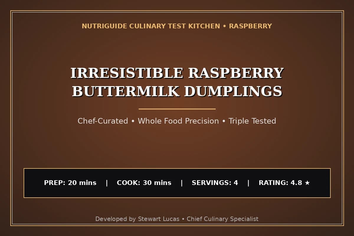 Irresistible Raspberry Buttermilk Dumplings
