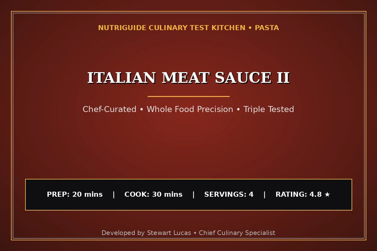 Italian Meat Sauce Ii