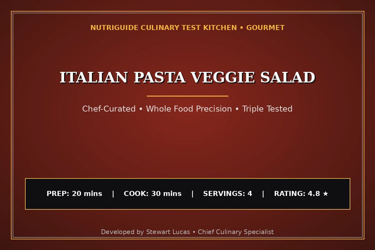 Italian Pasta Veggie Salad