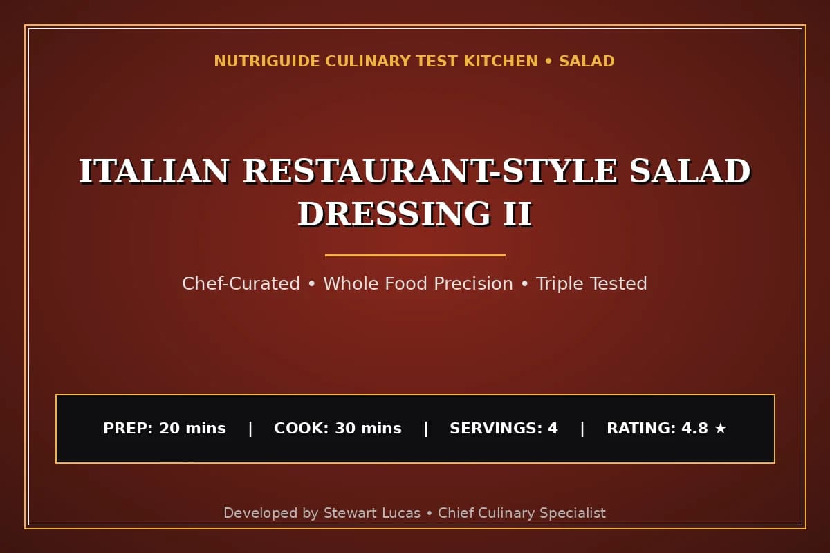Italian Restaurant-Style Salad Dressing Ii