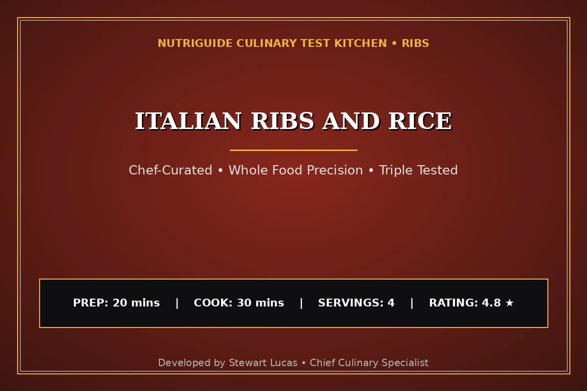 Italian Ribs And Rice