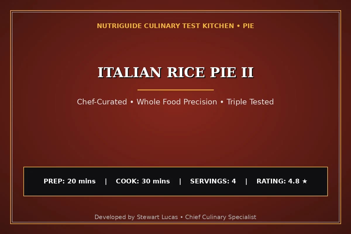 Italian Rice Pie Ii